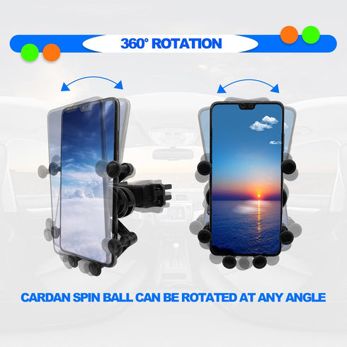 Vent Car Phone Holder, Compatible with Mercedes Benz C-Class, E-Class, S-Class, B-Class, A-Class, GLC/GLE/GLS/GLB/GLA-Class 2016-2023 and Mini Coo...