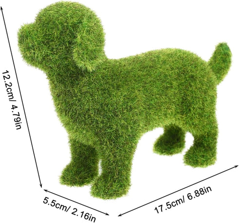 Angoily Flocking Dog Statues, Decorative Peeing Dog Statue, Puppy Statues, Pet Garden Statue, Dog Figurines for Garden Lawn Yard Patio Outdoor Dec...