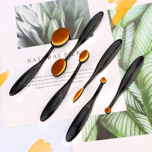 6 Pack Blending Brush for Card Making Crafting Ink Blender Brushes Set Tool Crafter Paper Background Brush Drawing (Brown)...