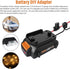 Power Wheel Adapter with Fuse & Switch, Secure Battery Adapter for WORX 20V PowerShare Lithium Battery, with 12 Gauge Wire,Good Power Convertor fo...