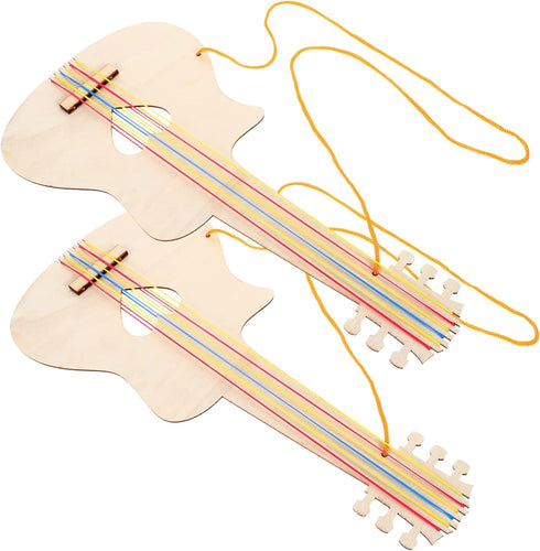 Toyvian 10 Pcs Child Guitar Mini Toys Miniature Guitar Miniature Guitar Toy Childrens Ukulele Unfinished Guitar Toy Crafts DIY Painting Guitar Toy...