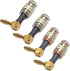 Right Angle Banana Plugs to 4mm Female Banana Jack Speaker Audio Adapter for Spring Loaded Terminals Amplifier Speaker Sound Systems 4Pack (Right ...