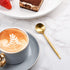 IMEEA Espresso Spoons Gold Demitasse Spoons Stainless Steel Coffee Spoons Mini Teaspoons 5.1-Inch, Set of 6...