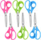 Left-Handed Kids Scissors 6 Pack 5 Inch Left hand scissors for child School Student Scissors,Stainless Steel Sharp Blade Comfort-Grip Handles Blun...