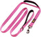 Adityna - Comfortable 6 ft Pink Dog Leash for Small, Medium, Large Dog Breeds - Double Handle Padded with Ultra Soft Neoprene - Heavy Duty, Reflec...