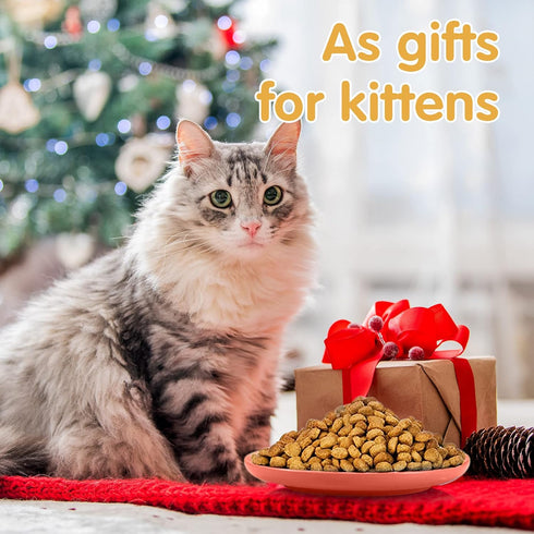 4 Pcs Whisker Fatigue Relief Cat Bowl Shallow Cat Food Dish 6 Inch Cat Wet Feeding Bowls Wide and Short Legged Cat and Small Pet Plate for Kittens...