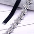 Top Queen Women's Crystal Diamond Bridal Belt Sashes Wedding Belts Sash for Wedding, Black, One Size...