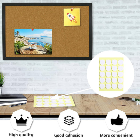 OWLKELA Cork Bulletin Board 17.7"X 13.3", Notice Pin, Ideal for Office & Home Decor, School Message or Vision...