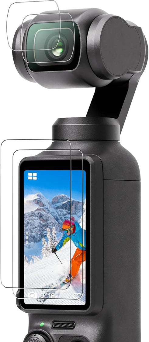 CYNOVA DJI Osmo Pocket 3 Screen Protector, Osmo Pocket 3 Lens Protector for DJI Osmo Pocket 3 Accessories with Tempered Glass LCD Display Film, Ul...