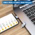 AreMe USB C Adapter (6 Pack), USB A Male to USB C Male, USB 3.0 Male to USB C Female, USB Type-C Male to USB 3.0 Female Converter Connector (Grey)...