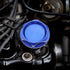 X AUTOHAUX Blue Aluminum Alloy Car Gas Engine Oil Filler Cap Plug Cover Replacement for Mitsubishi Outlander Lancer Montero Tredia Galant...