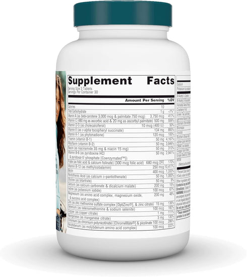 Source Naturals Women's Life Force Multiple Iron Free - Daily Complete Multivitamin 13 Essential Vitamins, Antioxidants, Herbs, Nutrients & Minera...