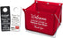 Mediz Foldable Shoe Cover Holder (Red) with Bonus: 1 Door Hanger Double Sided - Please Use Shoe Covers...
