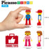 PicassoTiles Magnetic Car Play Set with Action Figures for Kids 3+ - STEM Building Block Vehicle Toy...