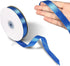 Blue Polyester Ribbon 5/8 Inch, 50 Yards, Single-Sided Shiny, Perfect for DIY Crafts, Wedding Decoration, Gift Wrapping and Flower Art...