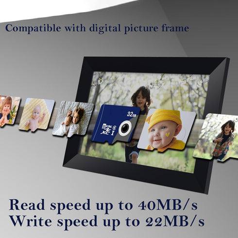 32GB TF Card High Speed MicroSD Memory Card, UHS-I U3, V30, Class 10, with Full Size Adapter...