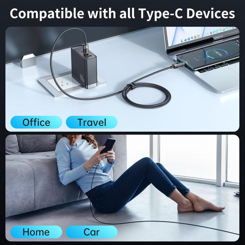mcdodo USB C to USB C Charger Cable Transparent Data Cable PD 100W Charger Digital Display Auto Power Off Dual Core Protection for iPhone 15/MacBo...