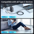 mcdodo USB C to USB C Charger Cable Transparent Data Cable PD 100W Charger Digital Display Auto Power Off Dual Core Protection for iPhone 15/MacBo...