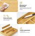 Bamboo Kitchen Drawer Organizer - Silverware Organizer for Kitchen Drawers - Utensil Tray and Flatware Storage for Kitchen - Flatware Organizer - ...