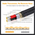 HOSONGIN 1ft RCA Splitter 1 Male to 2 Female Y Adapter 2 Pack, Short RCA Audio Speaker Splitter Cable, Double Shielding Black Nylon Braided Cable ...