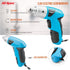 Hi-Spec 27pc 3.6V Blue USB Small Power Electric Screwdriver Set. Cordless & Rechargeable with Driver Bit Set...