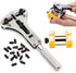 Set of Watch Repair Kit, 3 Point Wrench Screw Case Remover Tool, Adjustable Watch Back Case Opener, Battery Replacement and Movement Holder, Heavy...