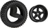 12mm Hex Hub 75mm/2.95'' Rubber Tires & Plastic Wheel Rims with Foam Compatible with HSP Tamiya HPI Kyosho 1/10 On-Road Touring Car,WLtoys 1/14 14...