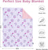 Baby Blanket for Boys Girls Super Soft Blanket,Fluffy Warm Lightweight Baby Receiving Blankets,Double Layer with Dotted Backing for Toddler Nurser...