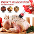 Meat Injector Syringe, 1-oz Plastic Marinade Turkey Injector Kit, 2 Marinade Injector Needles for BBQ Grill by QPMR...