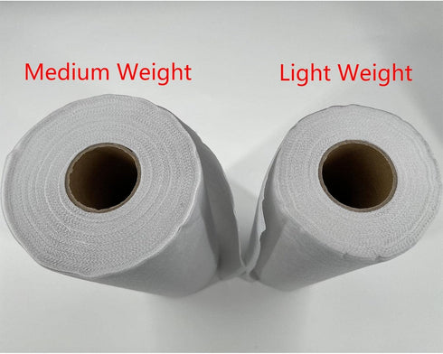 PLANTIONAL Lightweight White Iron-On Non-Woven Fusible Interfacing: 11.6" x 30yd Lightweight Non-Woven Interfacing Iron On Polyester Single-Sided ...