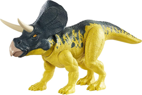 Jurassic World Toys Wild Pack Zuniceratops Herbivore Dinosaur Action Figure Toy with Movable Joints, Realistic Sculpting & Attack Feature, Kids Gi...