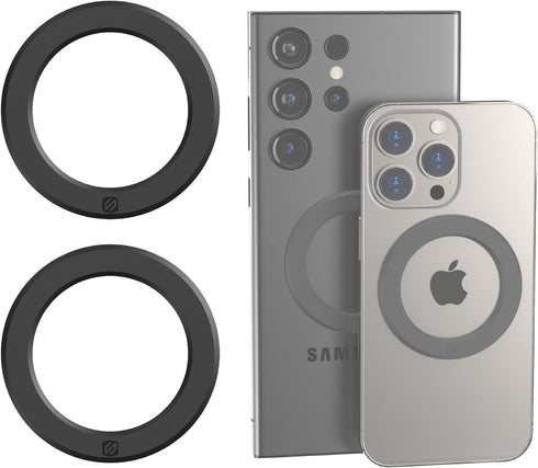 Scosche MPLTMSPCH2-2PK MagicRing™ Magnetic Adapter Ring for MagSafe Phone Mount, Accessories and Wireless Charging, Metal Sticker Converter Compat...