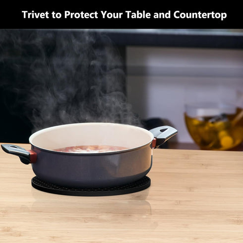 Silicone Trivet for Hot Dishes,Multipurpose Non-Slip Hot Pad for Kitchen,Hot Pots and Pans,Pot Holder Heat Resistant for Countertops,Kitchen Mat f...