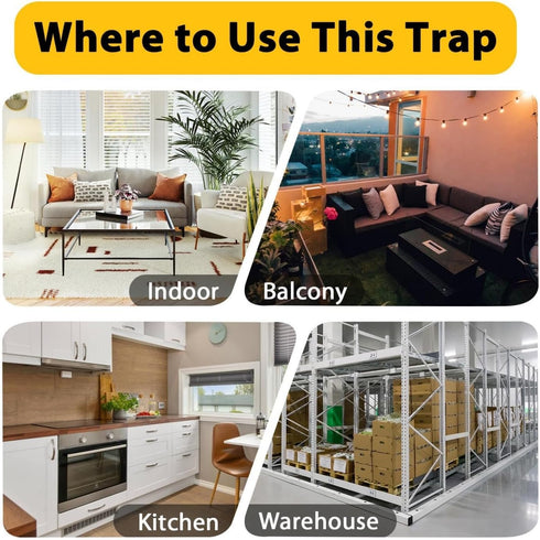 Mouse Trap Bucket Flip Lid, Multi Catch Humane Rat Trap for Indoor Outdoor, Reusable Mouse Catching Tool, 5 Gallon Bucket Compatible, Auto Reset F...