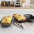 Tiawudi 3 Pack Nonstick Carbon Steel Baking Bread Pan, Large Loaf Pan, 9 1/2" x 5"...
