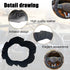 Car Steering Wheel Cover, 15 Inch Microfiber Leather Auto Steering Wheel Covers Elastic Stretch Breathable Anti-Slip, Accessories for Men Women, U...