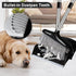 Broom and Dustpan Set for Home, Upright 55" Broom and Dustpan Combo with Long Handle, Lobby Broom Sweeping for House Kitchen Room Office Indoor Fl...