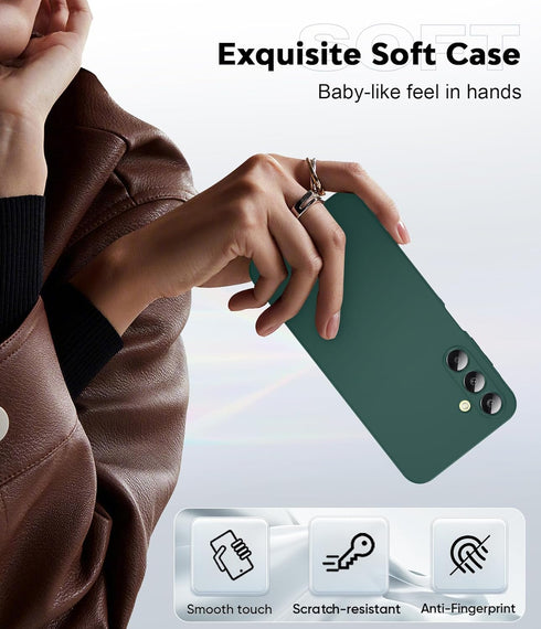 LeYi Liquid Silicone Case for Samsung-A25-5G-Case: Galaxy A25 Case with 2 PCS Screen Protector, Shockproof Protective Anti-Scratch Phone Case for ...
