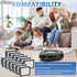 Filters Replacement Parts for i-Robot Roomba e, i, j Series i7 i7+/plus i3 i3+ i4 i6 i6+ i8 i8+ E5 E6 E7 j7 j7+ Vacuum Cleaner, 12 Packs High Effi...