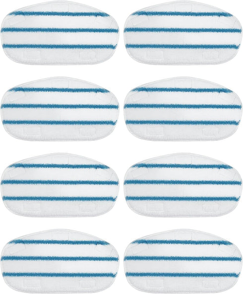8 Pack Pur Steam Mop Pads Compatible with PurSteam ThermaPro 10-in-1 and 211 Steam Mop Cleaner Microfiber Pur Steam Mop Replacement Pad Washable R...