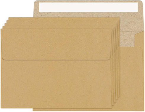 Kraft Envelopes, 4x6 Envelopes for Invitations, A6 Envelopes 50 Pack Card Invitation Envelopes, Brown Postcard Envelopes (4.72"x6.49")...