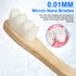 Bamboo Toothbrushes, 10k Ultra Soft Bristles Bamboo Brush, Extra Soft Toothbrushes for Adults, Bamboo Toothbrush Pack of 4...