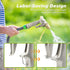 Garden Hose Nozzle, Upgrade 100% Heavy Duty Metal High Pressure Water Hose Nozzle with 4 Spray Patterns Rotating for Outdoor Lawn & Garden Waterin...
