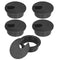 1-3/8" Black Desk Grommet, JTemgle Plastic Cable Hole Cover Computer Table Cord Wire Organizer Caps Desktop Cord Management for Home Office TV Sta...