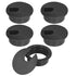 1-3/8" Black Desk Grommet, JTemgle Plastic Cable Hole Cover Computer Table Cord Wire Organizer Caps Desktop Cord Management for Home Office TV Sta...