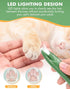 Dog Clippers for Grooming, Cordless Dog Grooming Kit for Small Dogs with LED Light, Rechargeable Low Noise Cat Hair Trimmer for Grooming Pet Hair ...