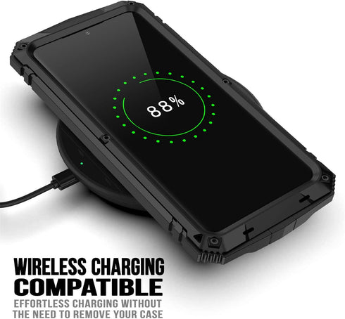 MIYI for Samsung Galaxy S21 Plus/S21+ 5G Case, Aluminum Metal Gorilla Glass Waterproof Shockproof Military Heavy Duty Sturdy Protector Cover Hard ...