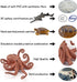 Ocean Sea Marine Animal Figure Toys Playsets 6 PCS Mini White Whale Sea Turtle Penguin Octopus Mermaid Model Toy Desktop Decoration Collection Par...