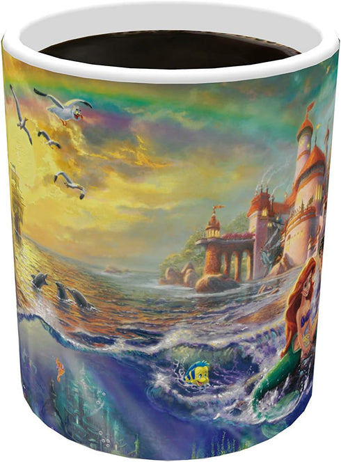 Morphing Mugs Disney - Little Mermaid - Rainbow - One 11 oz Color Changing Heat Sensitive Ceramic Mug – Image Revealed When HOT Liquid Is Added!...