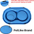 PetLike Ants Away Double Cat Dog Pet Water and Food Bowls,6cups /48oz Cat Dog Feeding Bowl Pet Food Dish for Puppy Medium larger Dogs Cats (Blue, ...